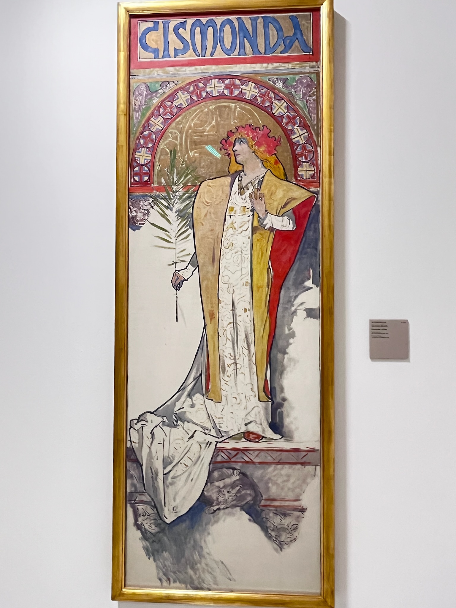 プラハ国立美術館(見本市宮殿)に展示されているアルフォンス・ミュシャの壮大な絵画原画