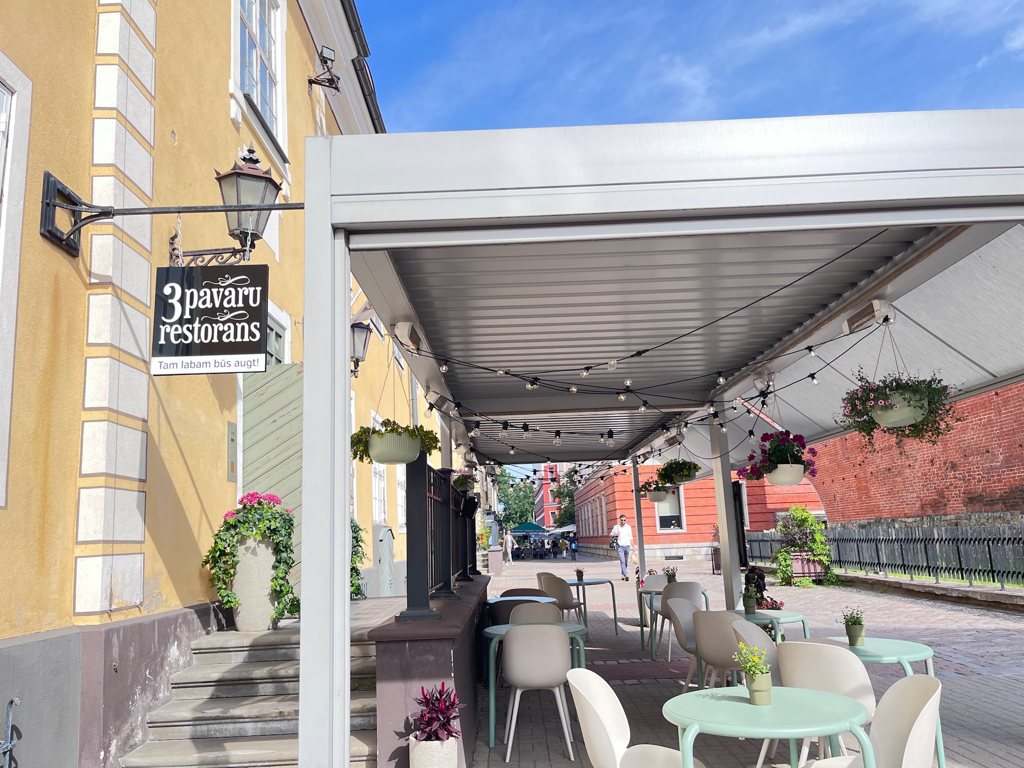 ミシュラン掲載店 3 pavāru restorānsの外観