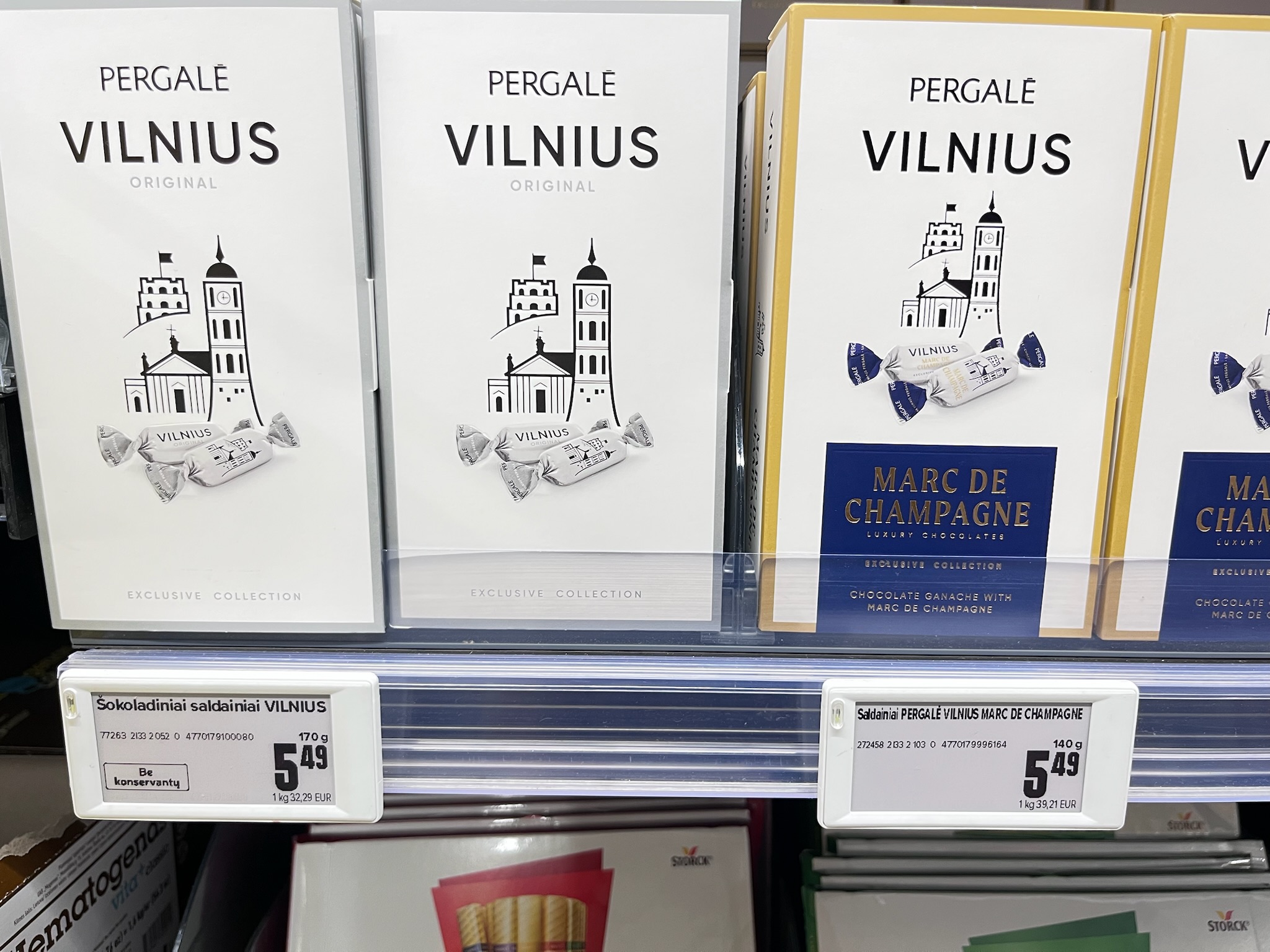 リトアニアのお土産におすすめのPERGALE(ペルガレ)個包装チョコレートガナッシュ