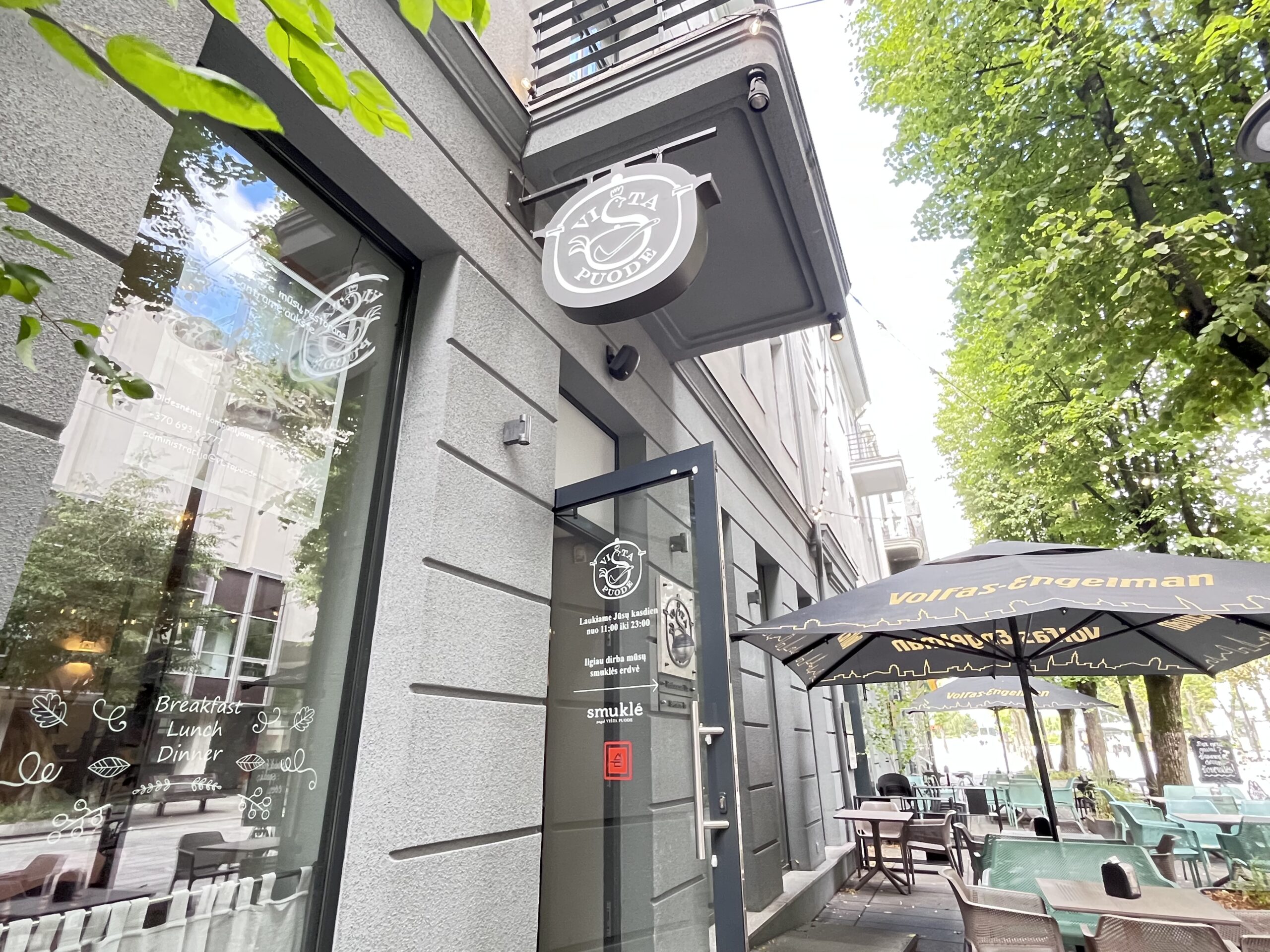 カウナスのおすすめレストラン Višta puode のお店の外観