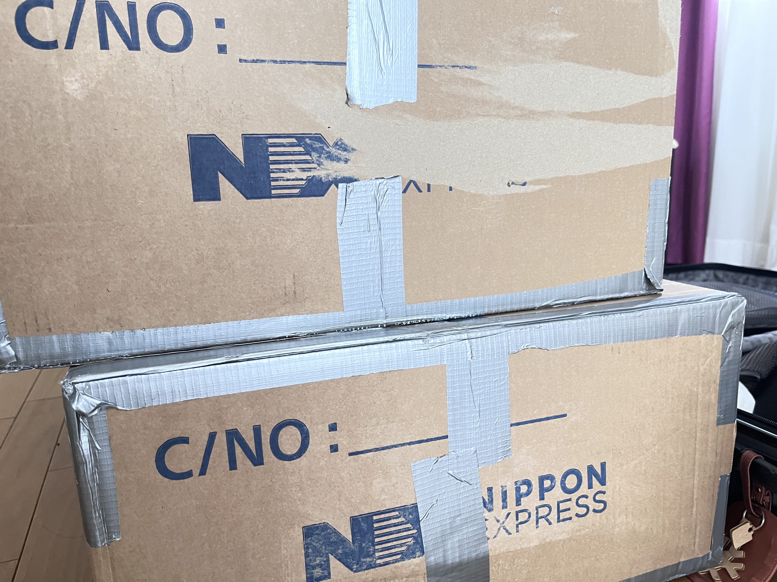 羽田空港から宅配便で自宅の翌日午前中に無事届いた手荷物・スーツケース