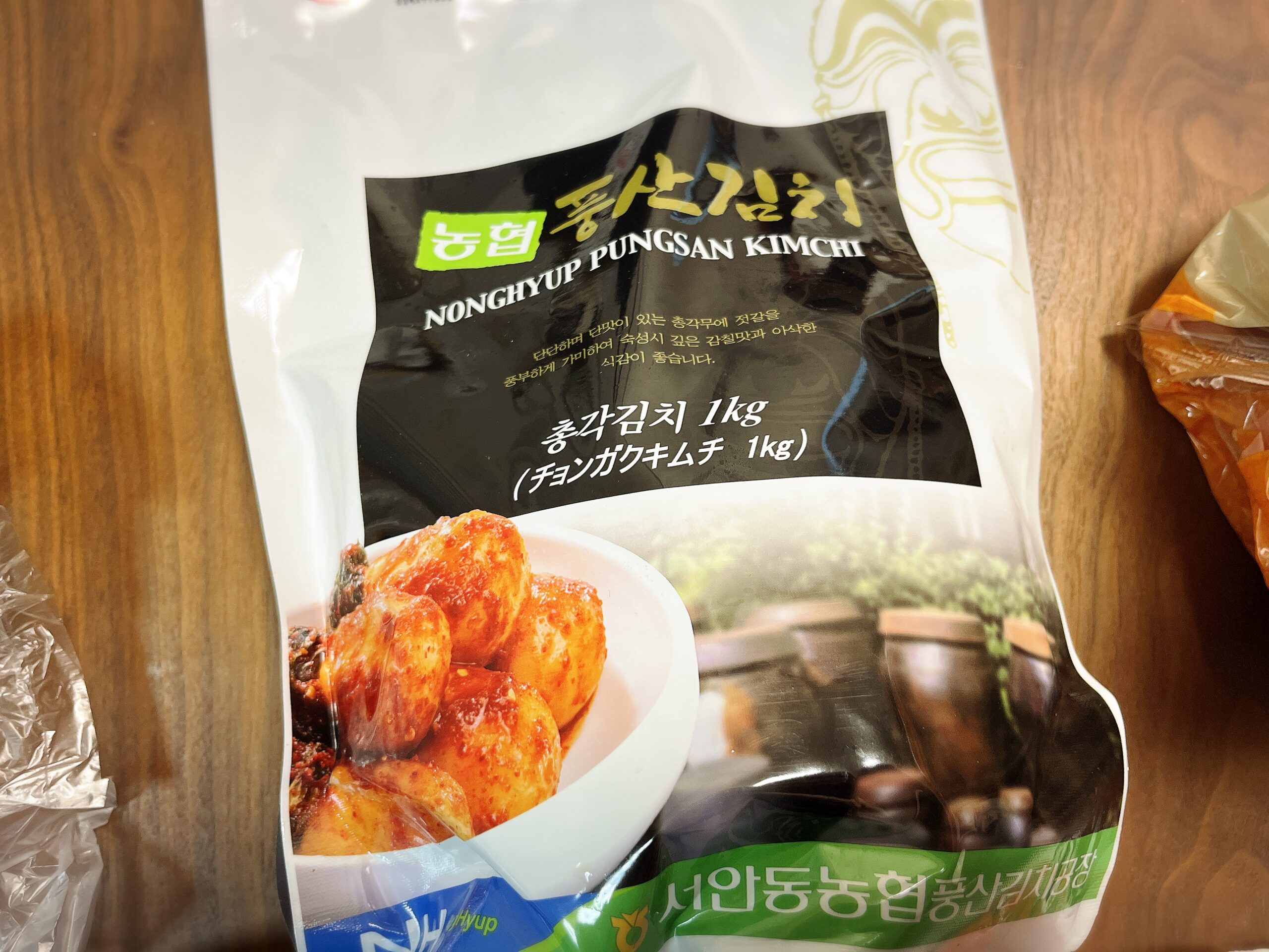 シャキシャキとした食感が魅力の農協(NH)チョンガクキムチ1kgパック