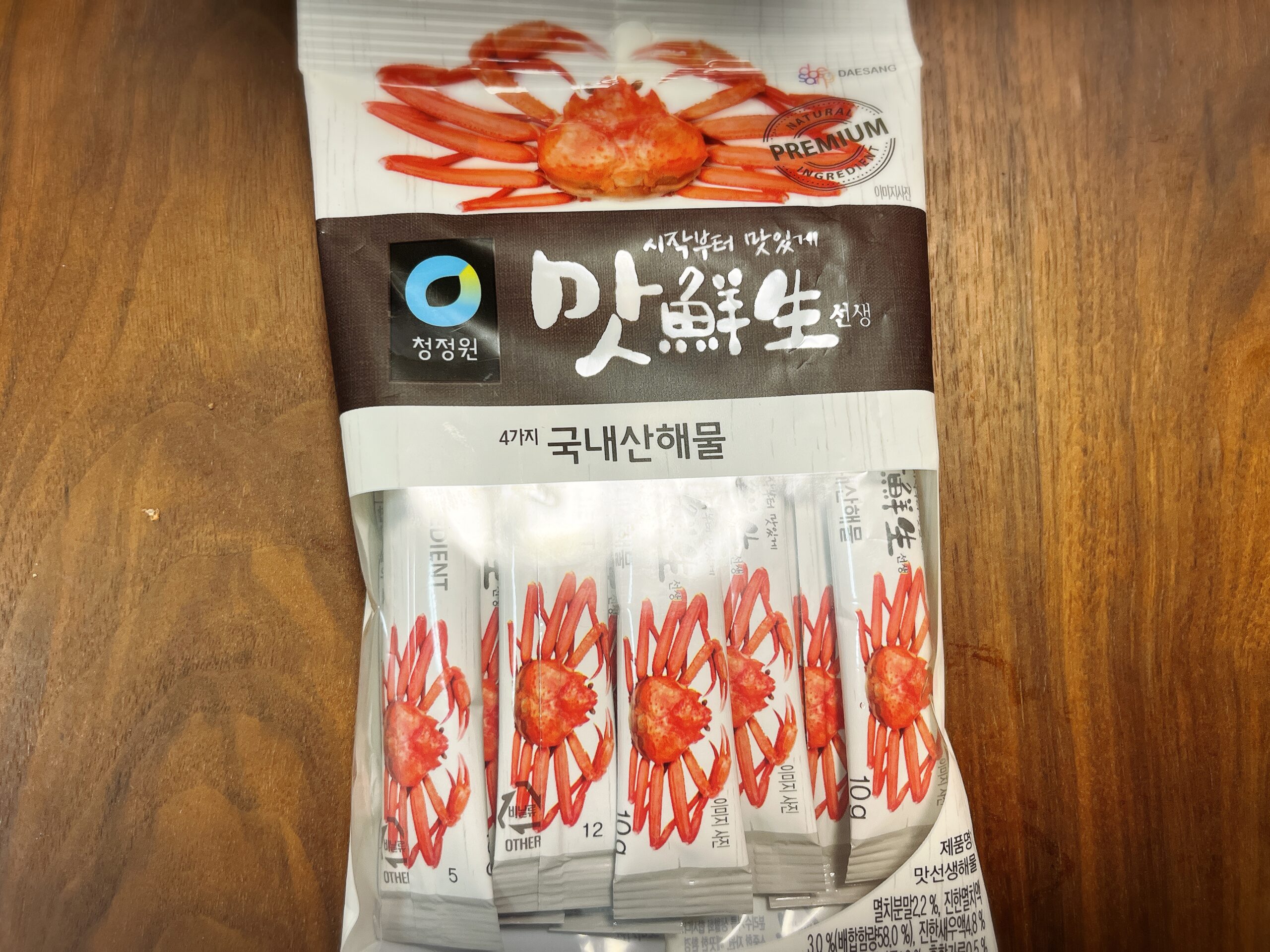 スープや炒め物の隠し味に重宝する韓国の海鮮スープのだし(個包装8個入り)